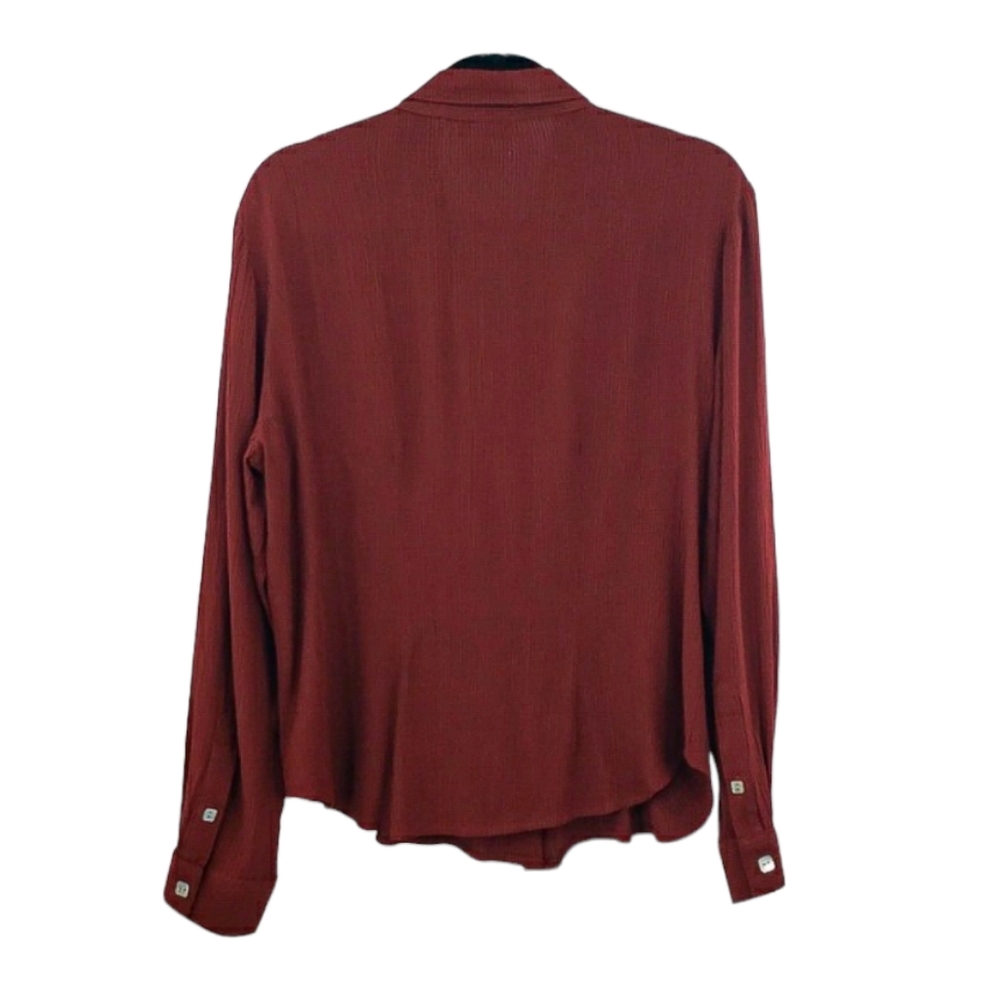 Women's Rust Button-Up Shirt - Picture 6 of 10